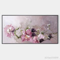 ARTOVITAS Dusk Blossoms – Floral Painting, Panoramic , Romantic Decor - image 1