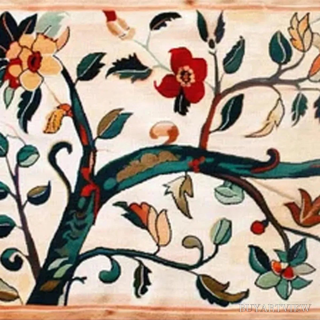 ARTOVITAS Flowering Branch Tapestry Panoramic – Floral Tapestry Painting, Panoramic - image 3