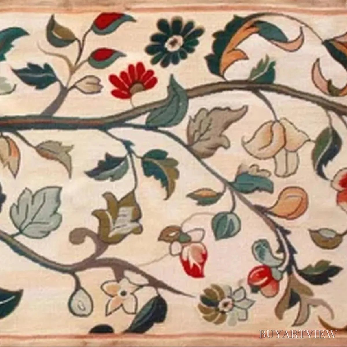 ARTOVITAS Flowering Branch Tapestry Panoramic – Floral Tapestry Painting, Panoramic - image 6