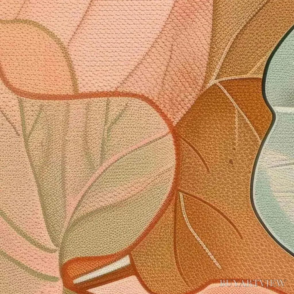 ARTOVITAS Tropical Leaf Panoramic – Botanical Painting, Panoramic - image 3