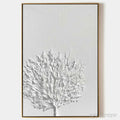 ARTOVITAS White Textured Tree – Textured Floral - image 1