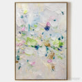 ARTOVITAS Spring Blossom – Textured Abstract Floral Painting in Light Pastel Colors - image 1