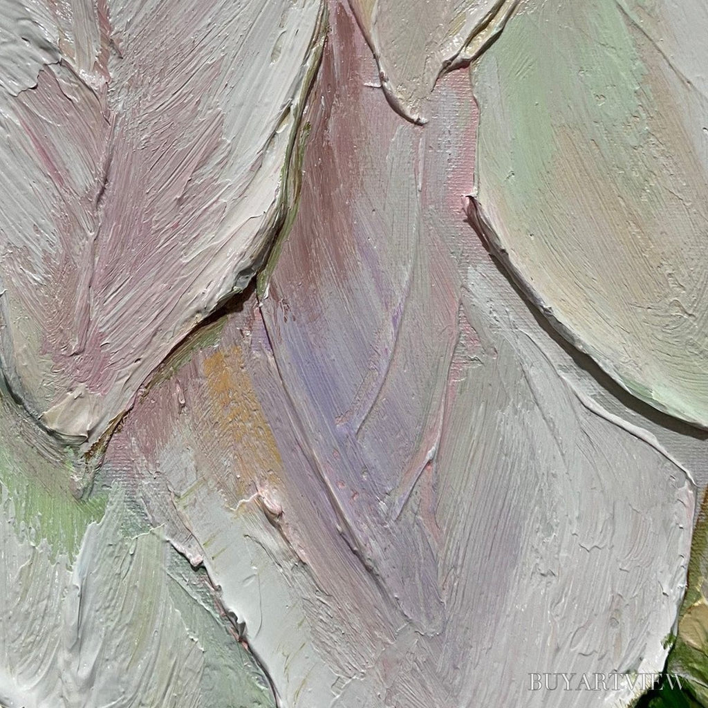 ARTOVITAS Pastel Dream – Square Textured Impasto Floral Painting - image 3