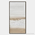 ARTOVITAS Earthen Horizon – Textured Wabi Sabi Abstract Landscape Painting - image 1