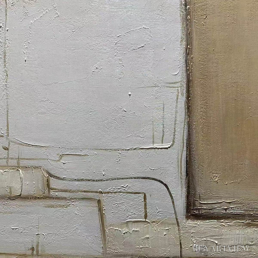 ARTOVITAS Desert Flow – Minimalist Abstract Textured Oil Painting - image 3