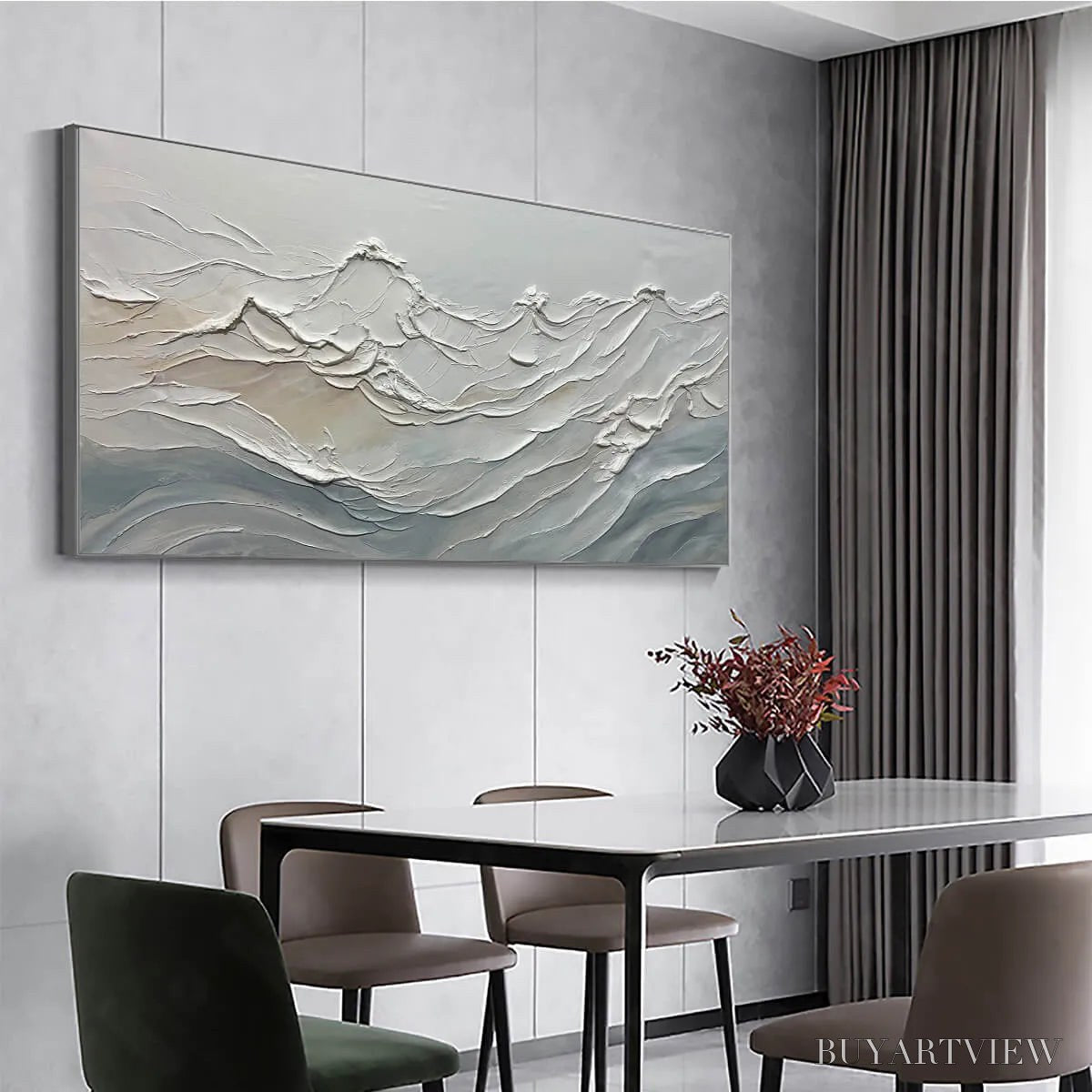 ARTOVITAS Desert Winds – Textured Landscape Impasto Oil Painting on Canvas - image 4