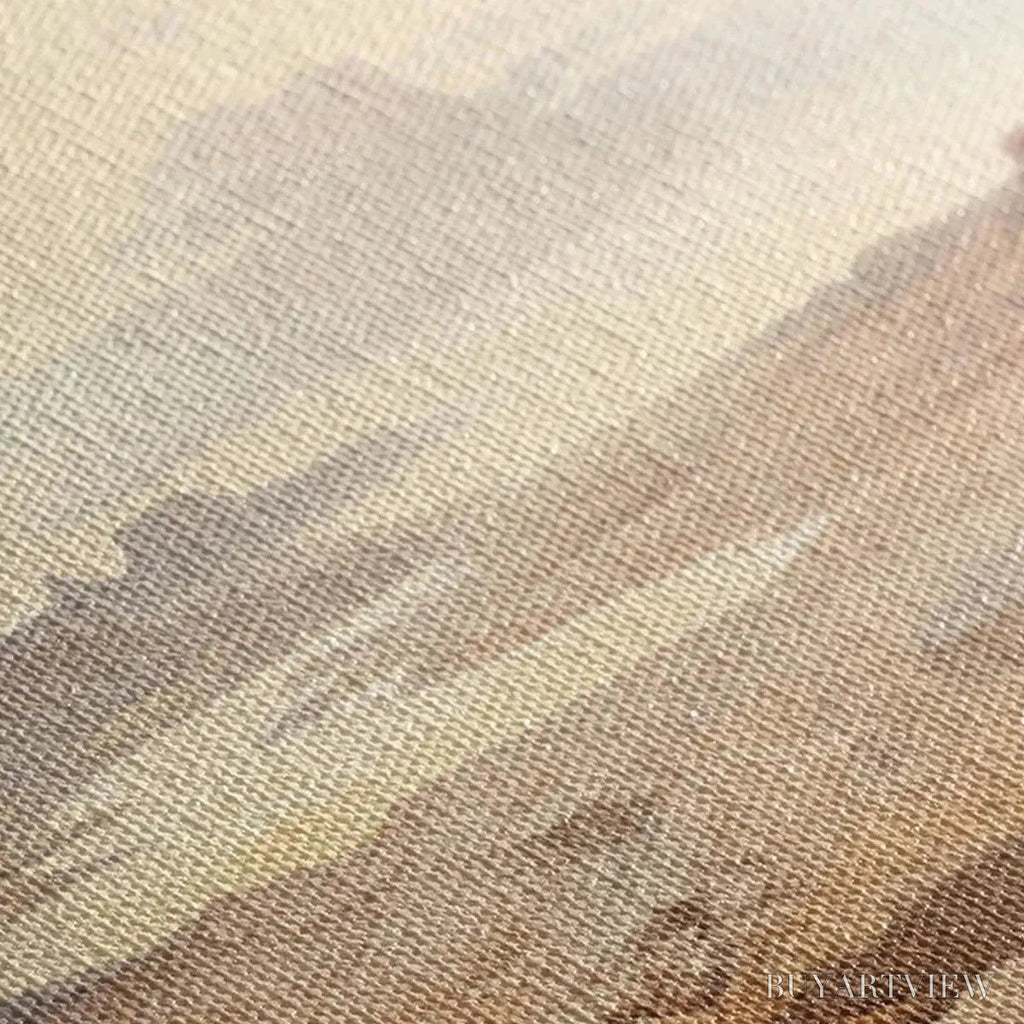 ARTOVITAS Desert Mist Panoramic – Desert Landscape Painting, Panoramic , Minimalist Decor - image 3