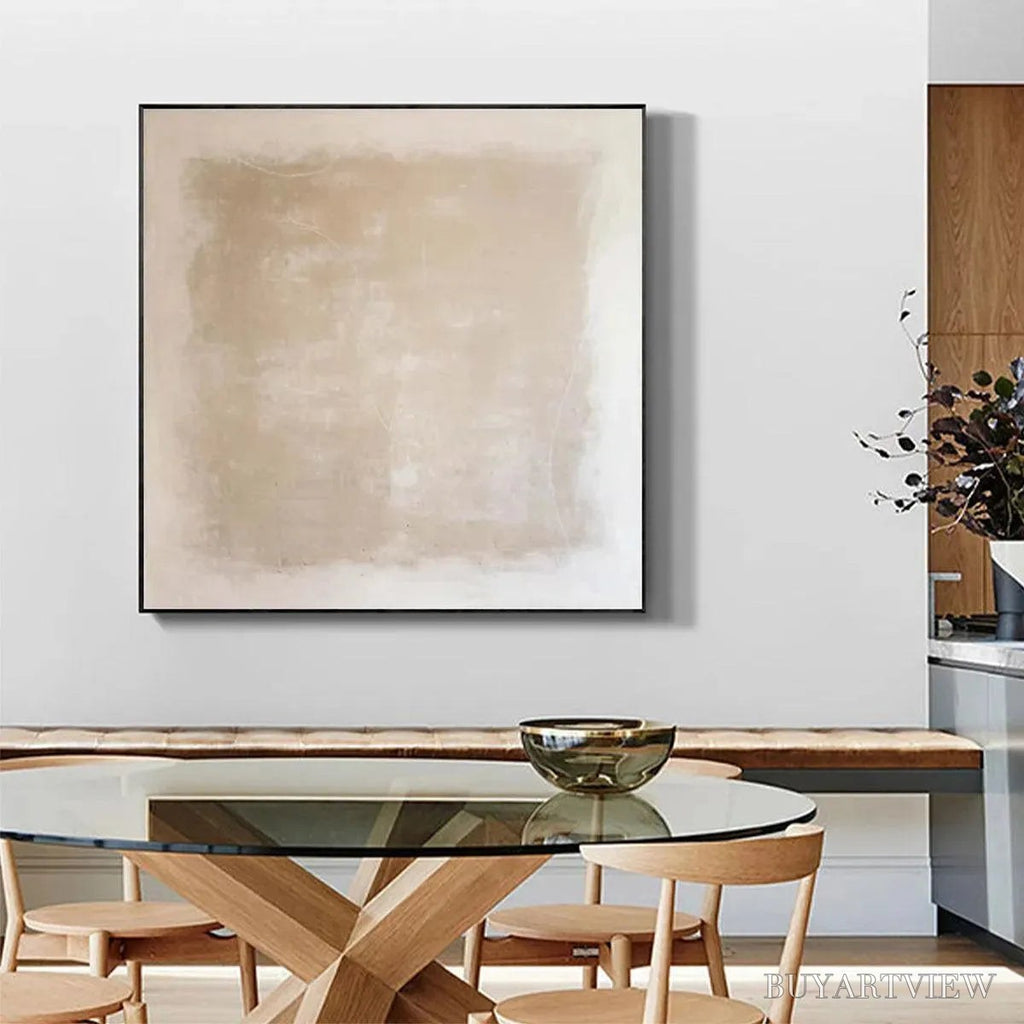 ARTOVITAS Desert Sands – Minimalist Textured Painting in Beige - image 5