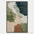 ARTOVITAS Earthen Strata – Vertical Wabi Sabi Textured Abstract Painting - image 1