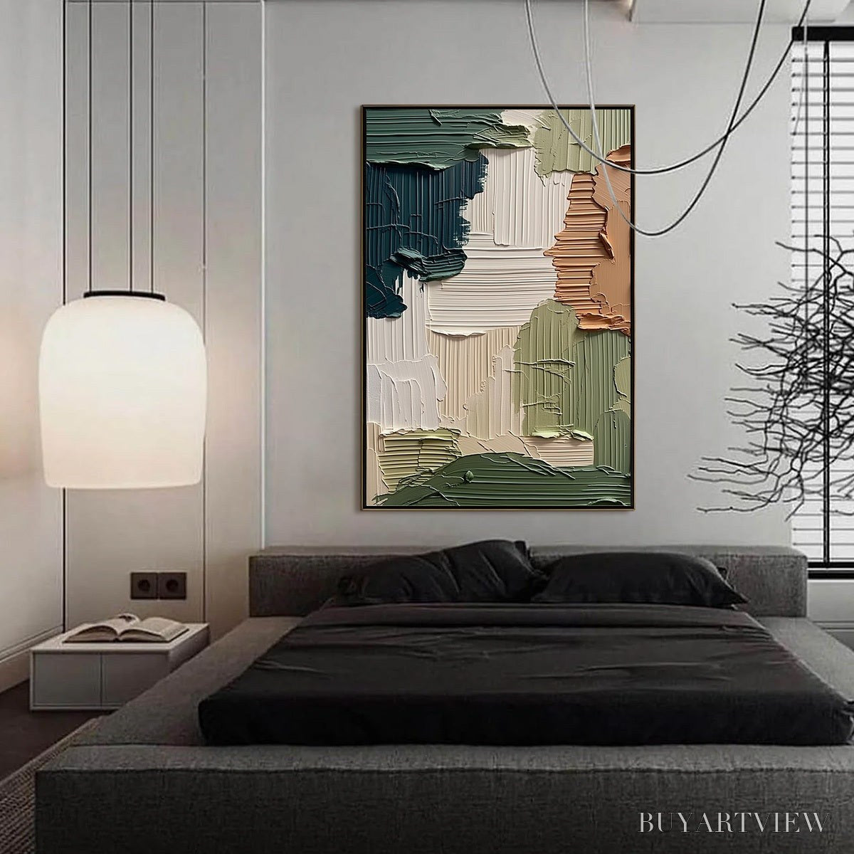 ARTOVITAS Earthen Strata – Textured Wabi Sabi Abstract Impasto - image 4