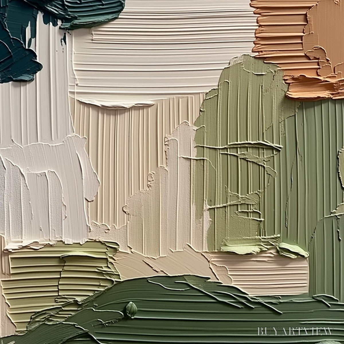 ARTOVITAS Earthen Strata – Textured Wabi Sabi Abstract Impasto - image 5