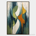 ARTOVITAS Convergence – Bold Vertical Abstract Painting with Textured Color Blocks - image 1