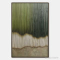 ARTOVITAS Verdant Strata – Textured Wabi Sabi Abstract Earth Painting - image 1