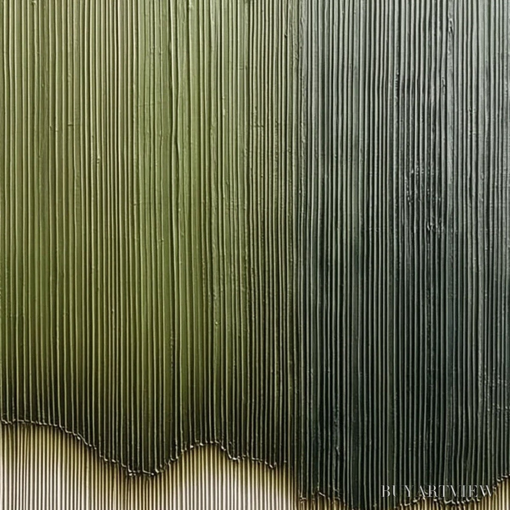 ARTOVITAS Verdant Strata – Textured Wabi Sabi Abstract Earth Painting - image 3