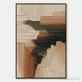 ARTOVITAS Earthen Strata – Heavily Textured Wabi Sabi Abstract Painting - image 1