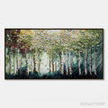 ARTOVITAS Birch Symphony – Heavy Texture Palette Knife Forest Painting - image 1