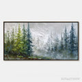 ARTOVITAS Forest'S Breath – Textured Horizontal Forest Landscape Painting - image 1