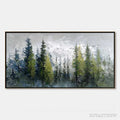 ARTOVITAS Silent Sentinels – Textured Impasto Pine Forest Landscape Painting - image 1