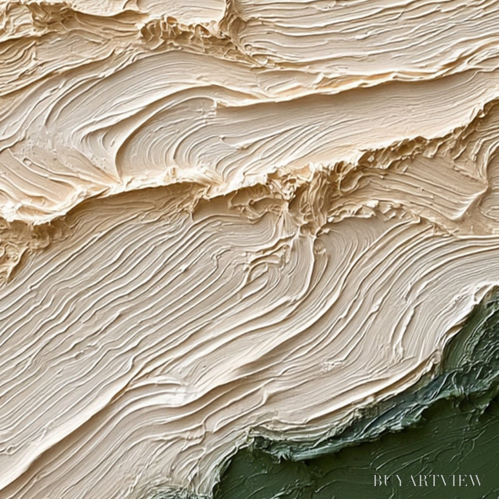 ARTOVITAS Terra Firma – Textured Wabi Sabi Abstract Oil Painting - image 3