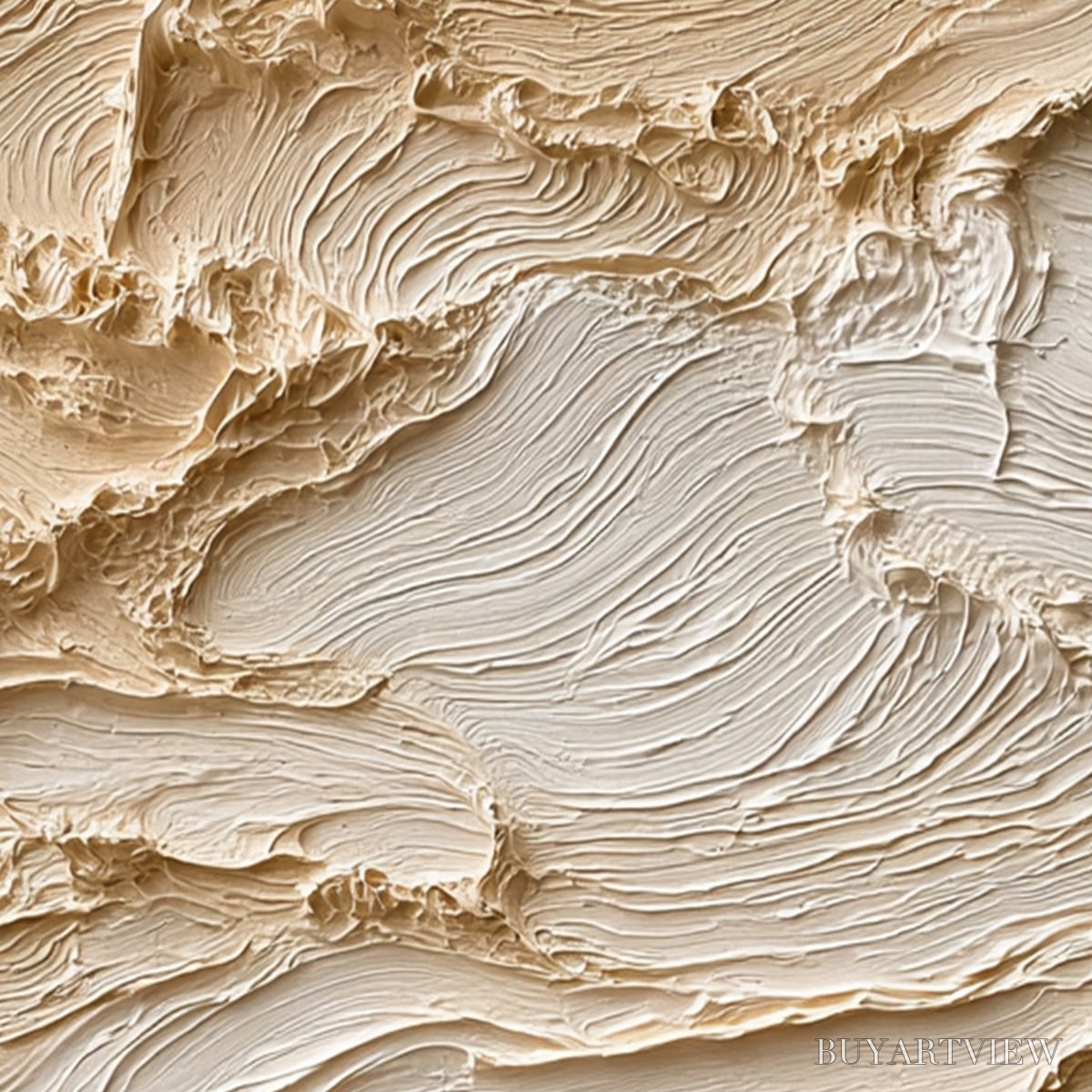 ARTOVITAS Terra Firma – Textured Wabi Sabi Abstract Oil Painting - image 5