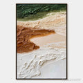 ARTOVITAS Earthen Strata – Textured Wabi Sabi Abstract Landscape Painting - image 1