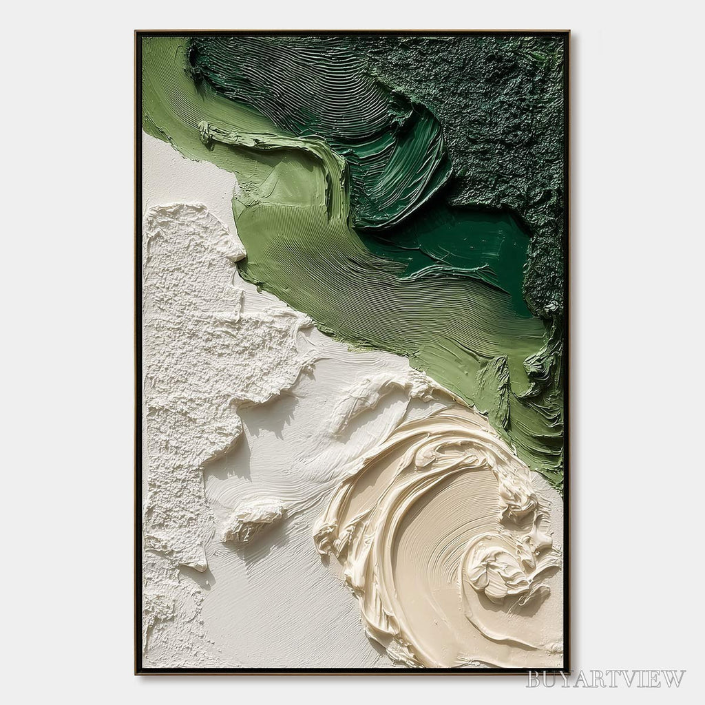 ARTOVITAS Terra Firma – Heavily Textured Wabi Sabi Abstract Painting in Earth Tones - image 1
