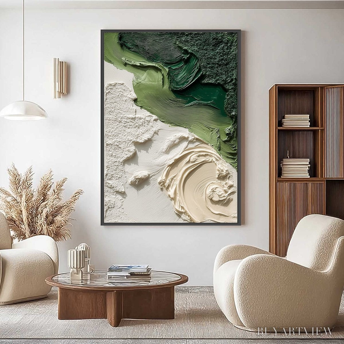 ARTOVITAS Terra Firma – Heavily Textured Wabi Sabi Abstract Painting in Earth Tones - image 2
