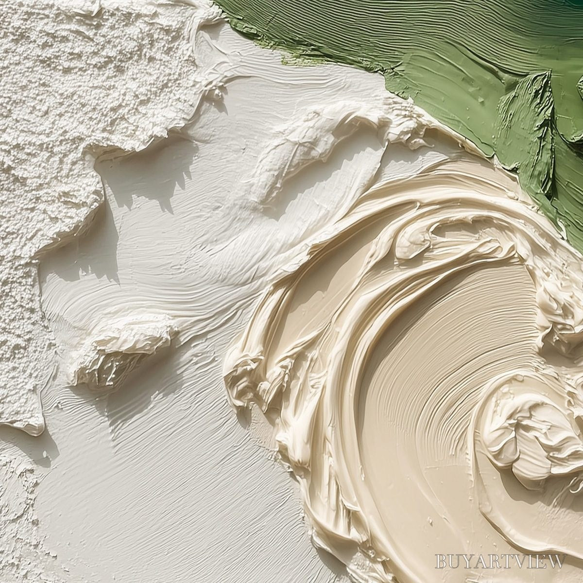 ARTOVITAS Terra Firma – Heavily Textured Wabi Sabi Abstract Painting in Earth Tones - image 3