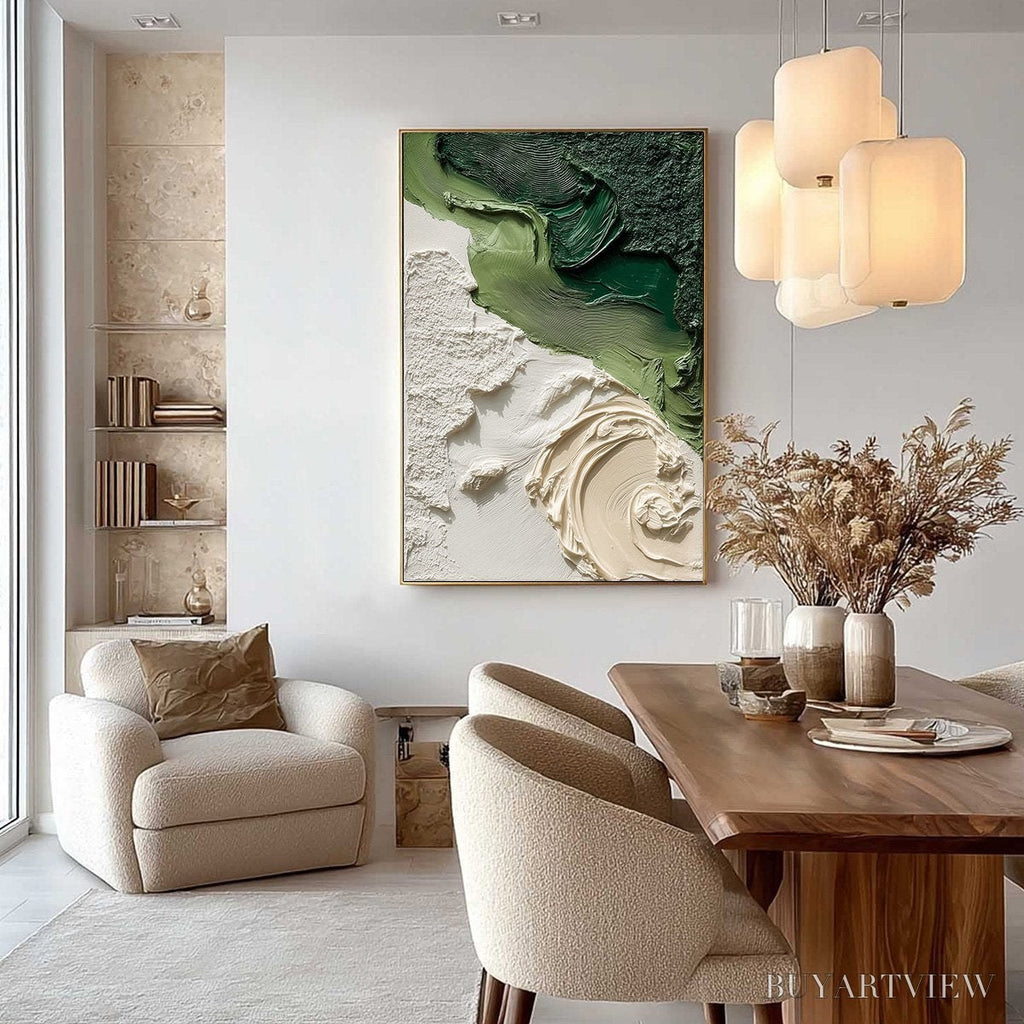 ARTOVITAS Terra Firma – Heavily Textured Wabi Sabi Abstract Painting in Earth Tones - image 4