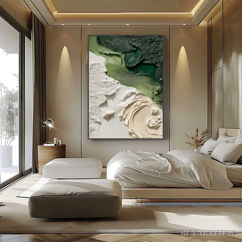 ARTOVITAS Terra Firma – Heavily Textured Wabi Sabi Abstract Painting in Earth Tones - image 6