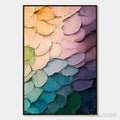 ARTOVITAS Rainbow Scales – Colorful Impasto Abstract Painting - image 1