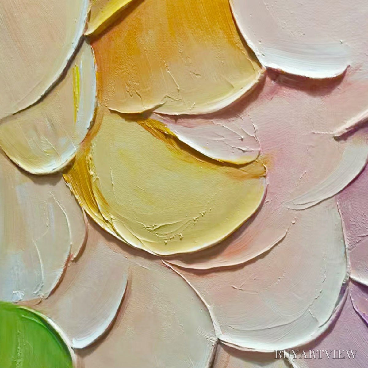 ARTOVITAS Rainbow Scales – Colorful Impasto Abstract Painting - image 5