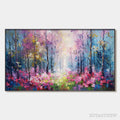 ARTOVITAS Whispering Woods – Textured Impasto Floral Forest Oil Painting - image 1