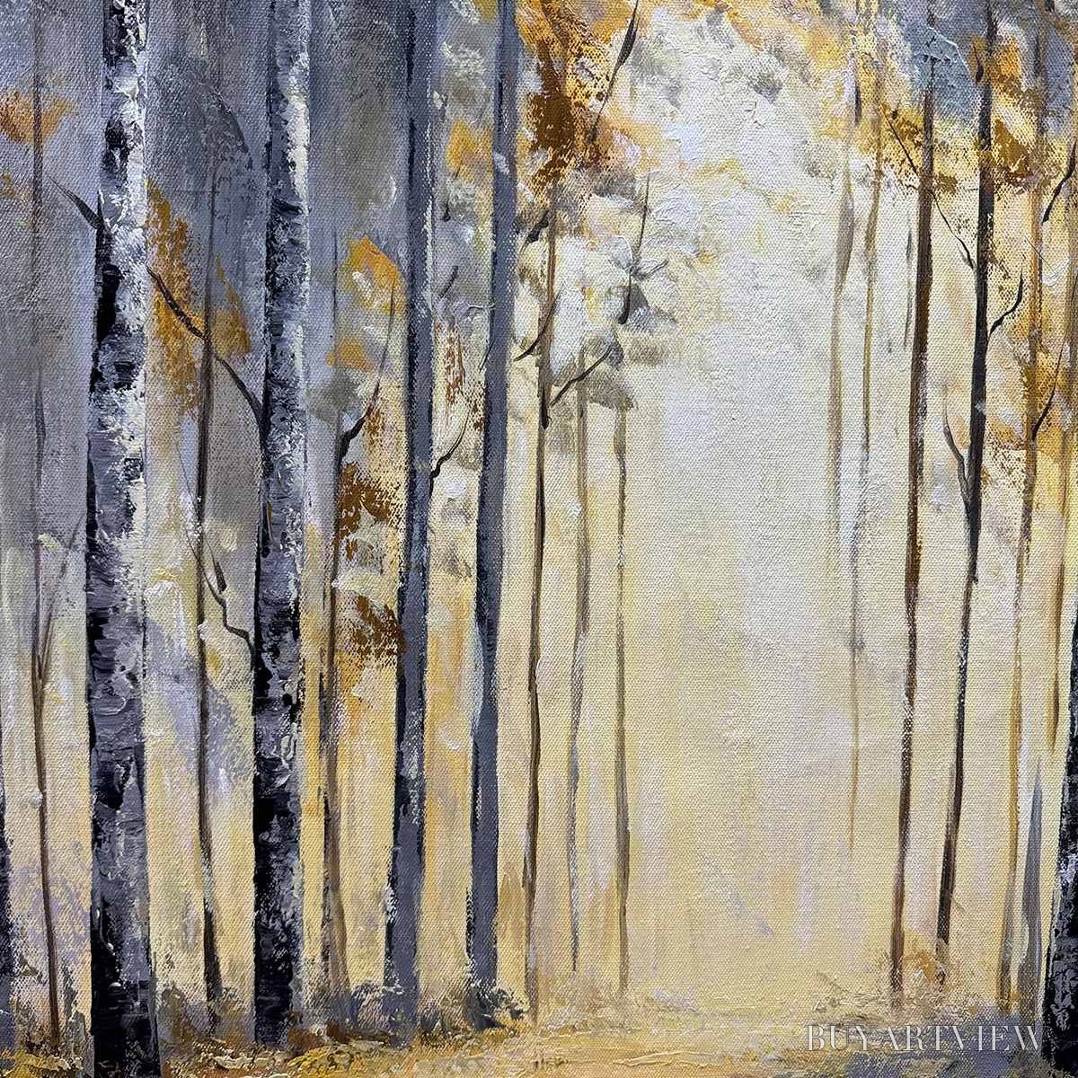 ARTOVITAS Golden Woods – Atmospheric Forest Landscape Oil Painting - image 3