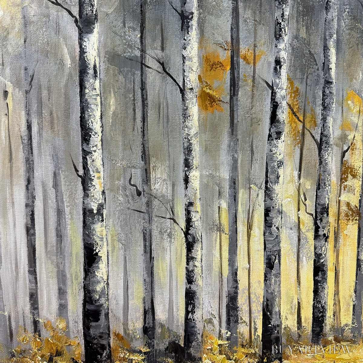 ARTOVITAS Golden Woods – Atmospheric Forest Landscape Oil Painting - image 5