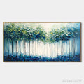 ARTOVITAS Forest Whispers – Textured Panoramic Oil Painting - image 1