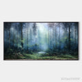 ARTOVITAS Forest Whispers – Panoramic Misty Forest Oil Painting - image 1