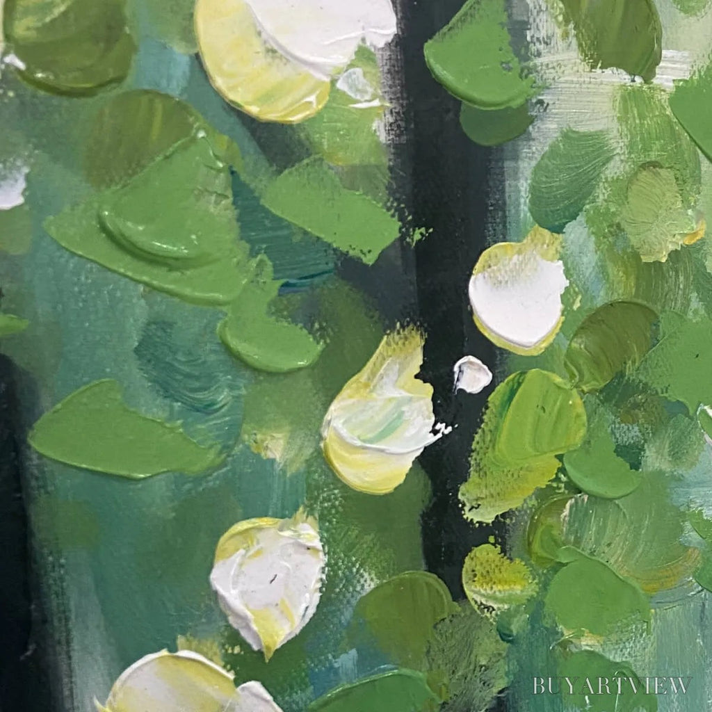 ARTOVITAS Emerald Grove – Forest Trees Nature Oil Painting - image 3