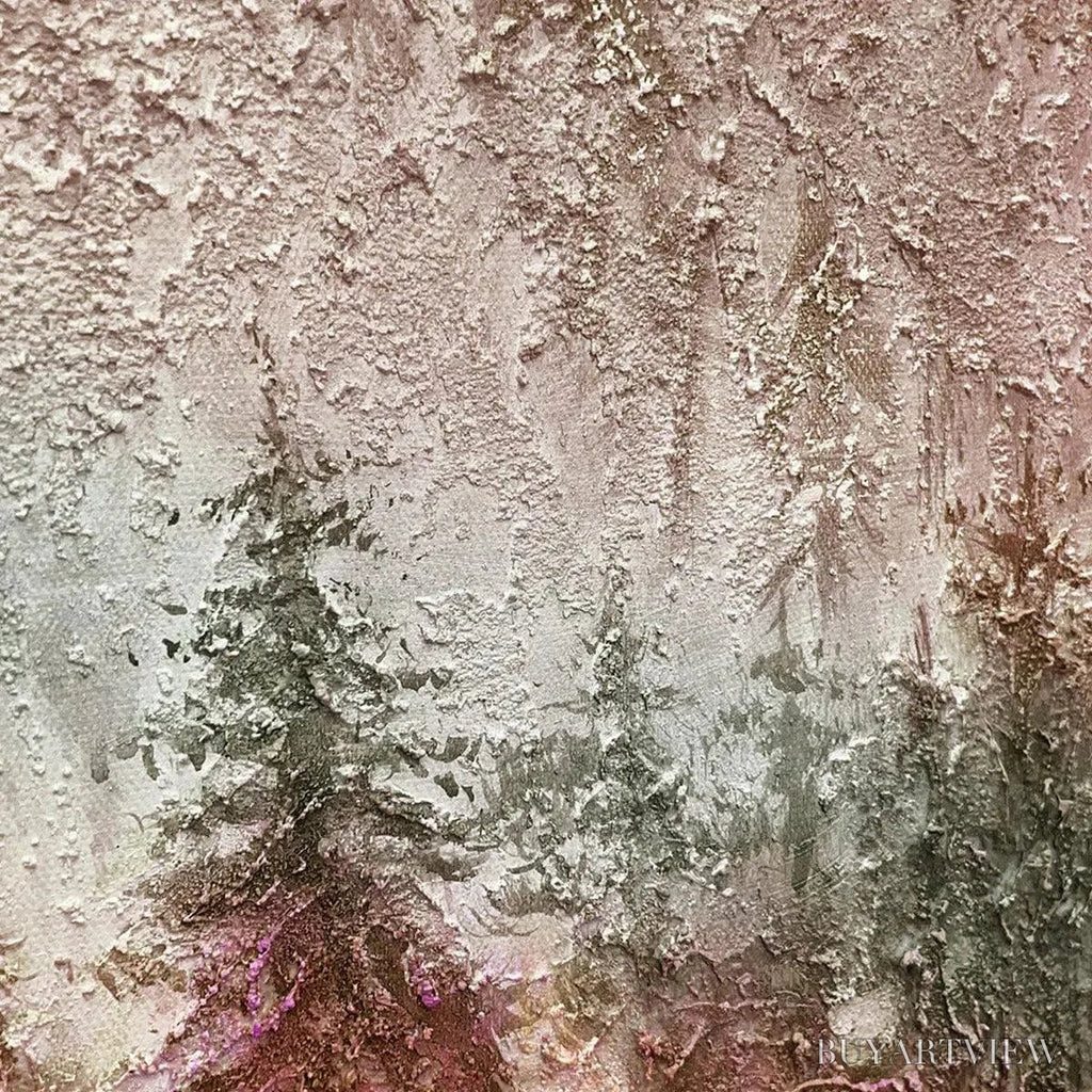 ARTOVITAS Misty Pines – Panoramic Misty Forest Landscape Oil Painting - image 3