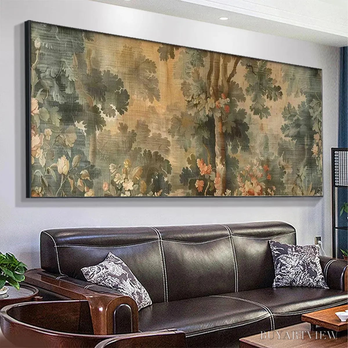 ARTOVITAS Antique Forest Tapestry Panoramic – Forest Tapestry Painting, Panoramic - image 4