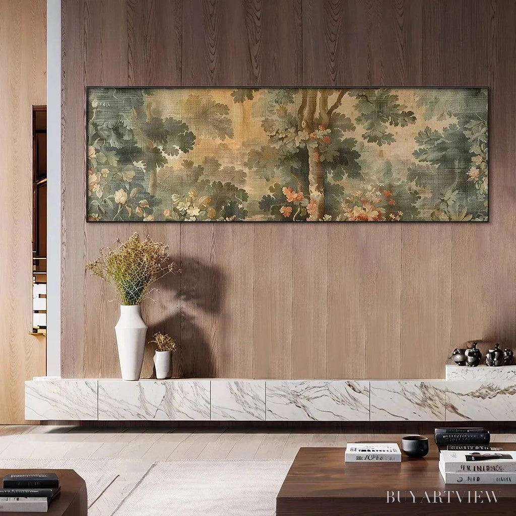 ARTOVITAS Antique Forest Tapestry Panoramic – Forest Tapestry Painting, Panoramic - image 5