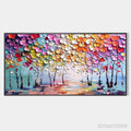 ARTOVITAS Enchanted Forest – Textured Impasto Forest Painting in Vibrant Colors - image 1