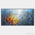 ARTOVITAS Autumn Aspen – Textured Colorful Forest Landscape Impasto Painting - image 1