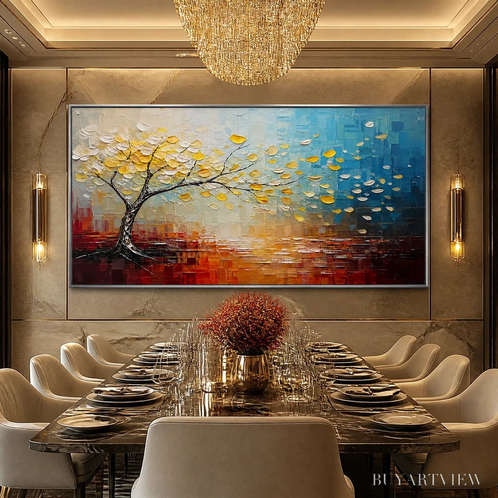 ARTOVITAS Festival Tree – Colorful Tree by Water Painting - image 2