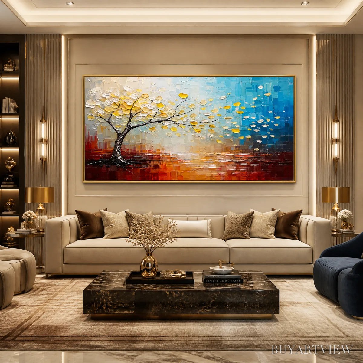 ARTOVITAS Festival Tree – Colorful Tree by Water Painting - image 5