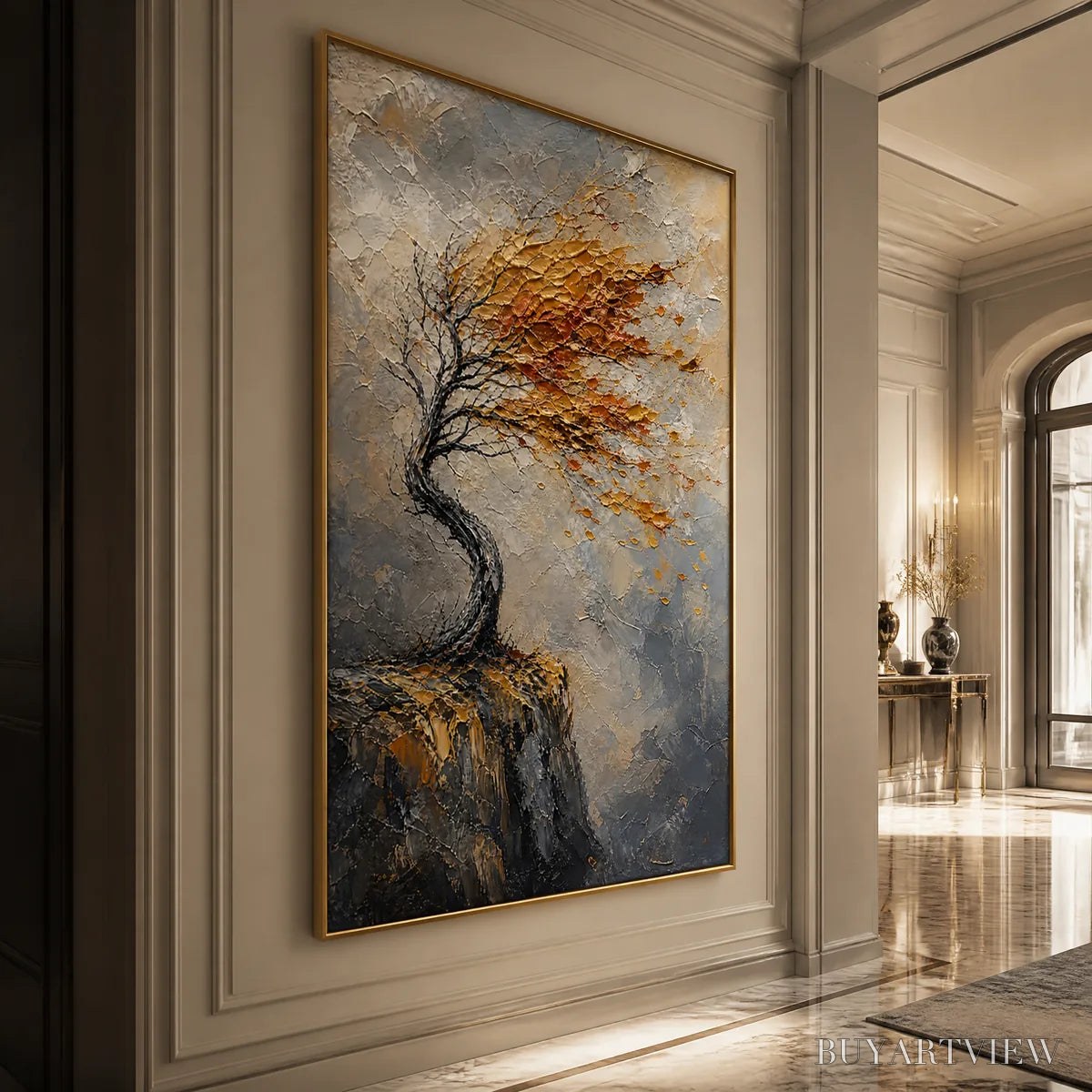 ARTOVITAS Windfall Tree – Windswept Autumn Tree Painting - image 4
