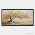 ARTOVITAS Solitary Sand Tree – Beige Lone Tree Landscape - image 1