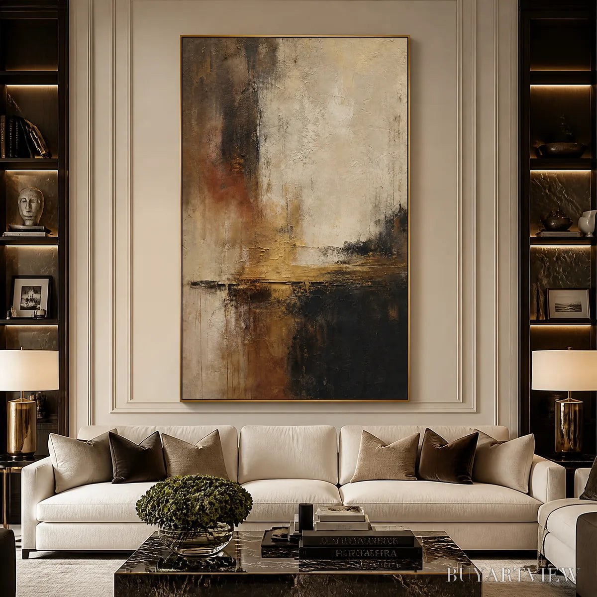 ARTOVITAS Blackwater Glow – Dark Lake Abstract Landscape - image 6