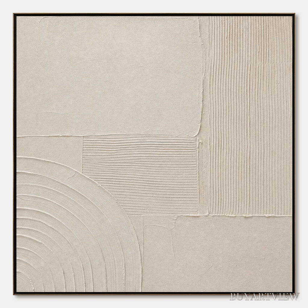 ARTOVITAS Sanctuary – Textured Wabi Sabi Minimalist Abstract Painting - image 1