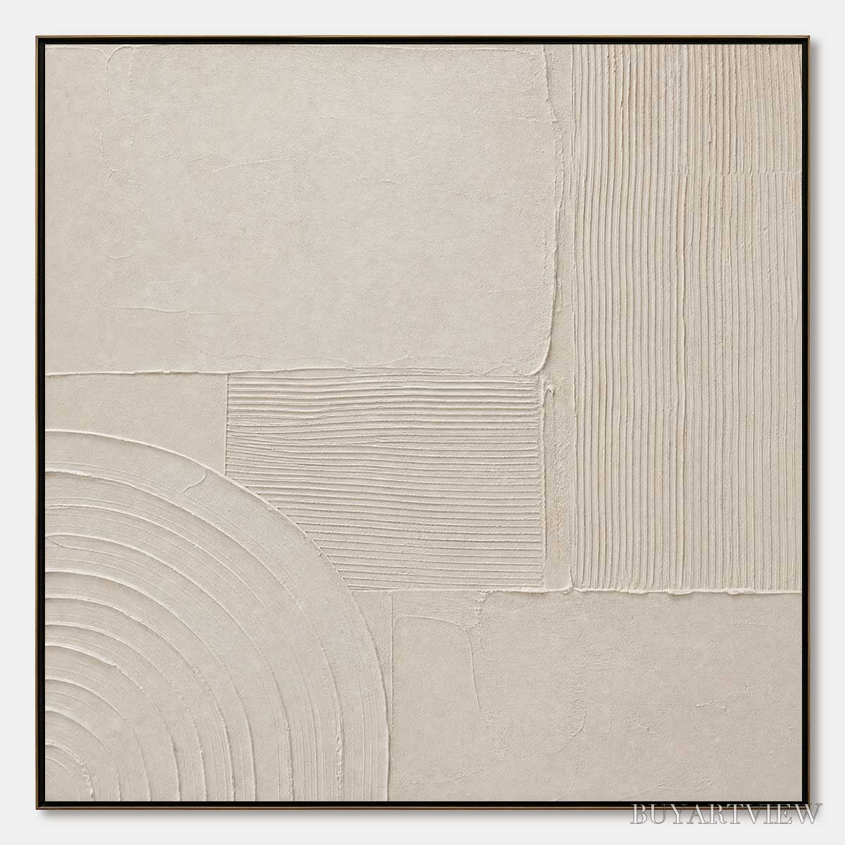 ARTOVITAS Sanctuary – Textured Wabi Sabi Minimalist Abstract Painting - image 1